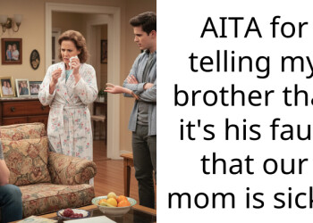 AITA for telling my brother that it’s his fault that our mom is sick ?