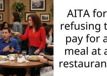 AITA for refusing to pay for a meal at a restaurant?
