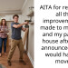 AITA for removing all the improvements I made to my room and my parents’ house after they announced that I would have to move?
