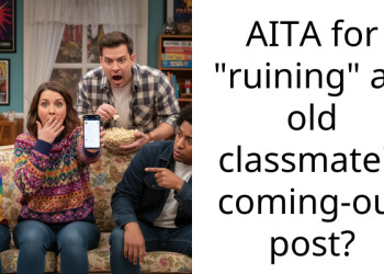 AITA for “ruining” an old cla*smate’s coming-out post?