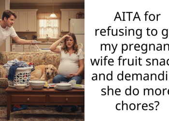 AITA for refusing to get my pregnant wife fruit snacks and demanding she do more ch**es?