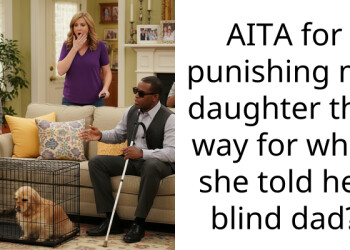 AITA for punishing my daughter this way for what she told her blind dad?