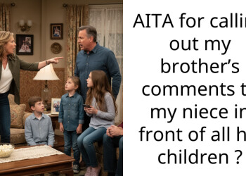 AITA for calling out my brother’s comments to my niece in front of all his children ?