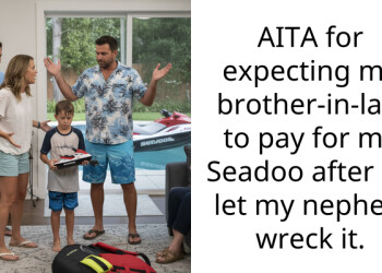 AITA for expecting my brother-in-law to pay for my Seadoo after he let my nephew wreck it.