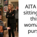 AITA for sitting on this woman’s purse