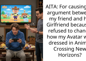 AITA: For causing an argument between my friend and his Girlfriend because I refused to change how my Avatar was dressed in Animal Crossing New Horizons?