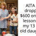 AITA for dropping $600 on vocal lessons for my 13 year old daughter?