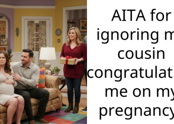 AITA for ignoring my cousin congratulating me on my pregnancy?