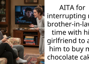 AITA for interrupting my brother-in-law’s time with his girlfriend to ask him to buy me chocolate cake?