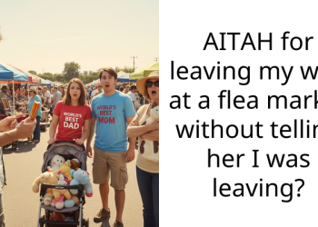 AITAH for leaving my wife at a flea market without telling her I was leaving?
