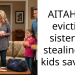 AITAH for evicting sister for stealing my kids savings.