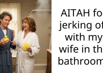 AITAH for j**king off with my wife in the bathroom?