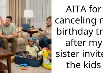 AITA for canceling my birthday trip after my sister invited the kids
