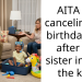 AITA for canceling my birthday trip after my sister invited the kids