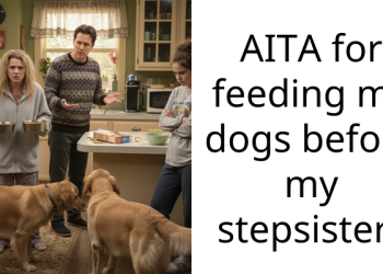 AITA for feeding my dogs before my stepsister?