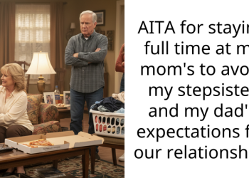 AITA for staying full time at my mom’s to avoid my stepsister and my dad’s expectations for our relationship?