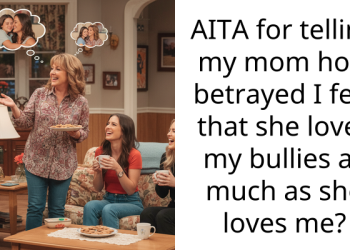AITA for telling my mom how betrayed I feel that she loves my bullies as much as she loves me?