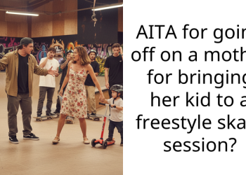 AITA for going off on a mother for bringing her kid to a freestyle skate session?