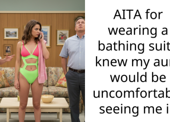 AITA for wearing a bathing suit I knew my aunt would be uncomfortable seeing me in