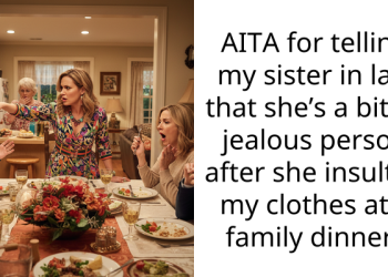 AITA for telling my sister in law that she’s a bitter jealous person after she insulted my clothes at a family dinner?