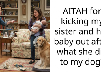 AITAH for kicking my sister and her baby out after what she did to my dog?