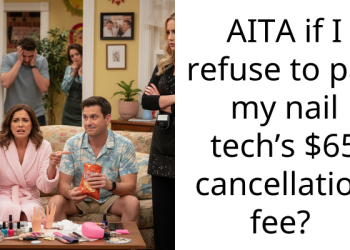 AITA if I refuse to pay my nail tech’s $65 cancellation fee?