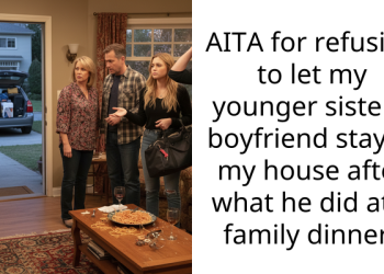 AITA for refusing to let my younger sister’s boyfriend stay in my house after what he did at a family dinner?