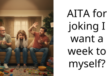 AITA for joking I want a week to myself?