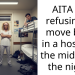 AITA for refusing to move beds in a hostel in the middle of the night?