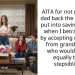 AITA for not giving my dad back the money he put into savings for me when I betrayed him by accepting extra stuff from grandparents who wouldn’t give equally to my stepsiblings?