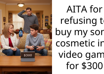 AITA for refusing to buy my son a cosmetic in a video game for $300