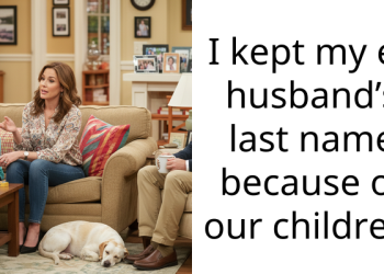 I kept my ex husband’s last name because of our children.