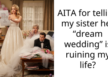 AITA for telling my sister her “dream wedding” is ruining my life?
