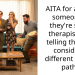 AITA for asking someone if they’re still a ther***st and telling them to consider a different career path?