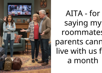 AITA – for saying my roommates parents cannot live with us for a month