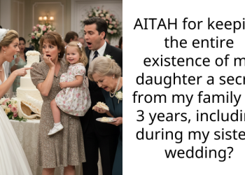 AITAH for keeping the entire existence of my daughter a secret from my family for 3 years, including during my sister’s wedding?