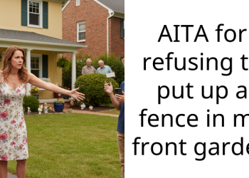 AITA for refusing to put up a fence in my front garden