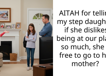 AITAH for telling my step daughter if she dislikes being at our place so much, she is free to go to her mother?