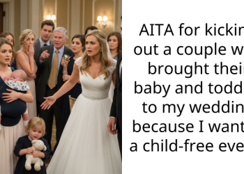 AITA for kicking out a couple who brought their baby and toddler to my wedding because I wanted a child-free event?