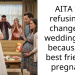 AITA for refusing to change my wedding date because my best friend is pregnant?