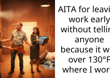 AITA for leaving work early without telling anyone because it was over 130°F where I work.