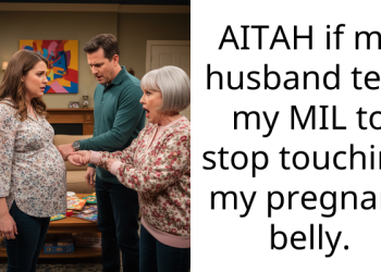 AITAH if my husband tells my MIL to stop touching my pregnant belly.