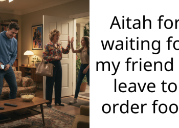 Aitah for waiting for my friend to leave to order food