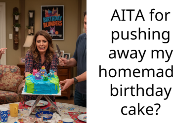 AITA for pushing away my homemade birthday cake?