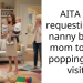 AITA for requesting my nanny babies mom to stop popping in to visit?