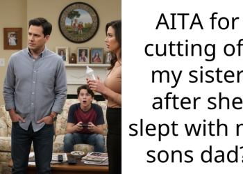 AITA for cutting off my sister after she slept with my sons dad?