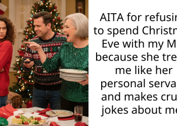 AITA for refusing to spend Christmas Eve with my MIL because she treats me like her personal servant and makes cruel jokes about me?