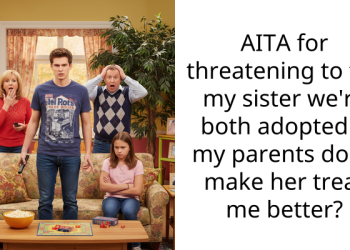 AITA for threatening to tell my sister we’re both adopted if my parents don’t make her treat me better?