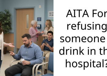 AITA For refusing someone a drink in the hospital?