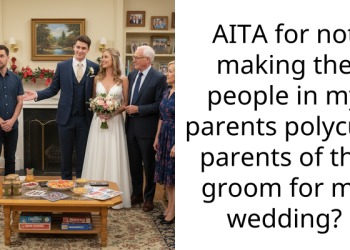 AITA for not making the people in my parents polycule parents of the groom for my wedding?